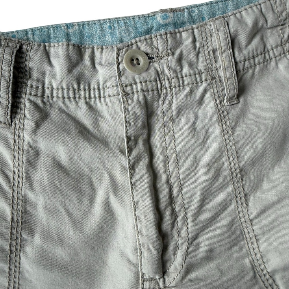 Faded Glory 100% Cotton Light Gray Cargo Pants – Size 12 - Picture 5 of 7